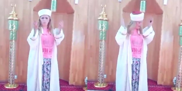 Sosyal medya ayağa kalktı! Camide rezil görüntüler