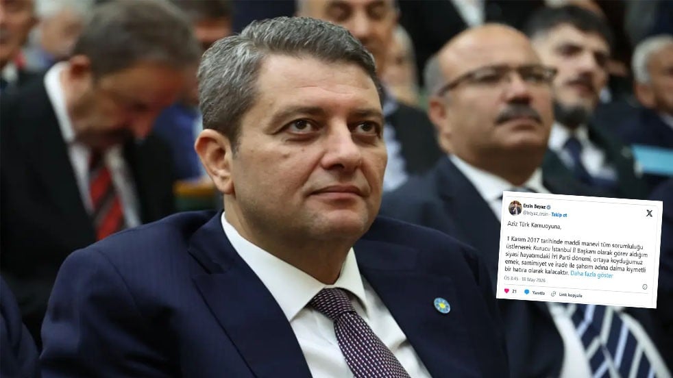 Sosyal medya hesabından duyurdu İYİ Parti’den istifa etti