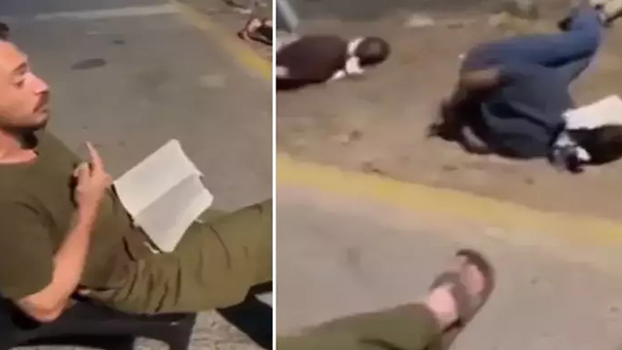 Sosyal medyada gündem oldu! Ne demiş: İsrail askerinin Filistinlilere yaptığı aşağılama