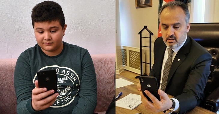 Sosyal medyadan top istedi, Başkan yerine getirdi 
