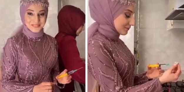 Sosyal medyayı ayağa kaldıran görüntüler! Gelin adayı damat kahvesini hazırlarken öyle bir şey yaptı ki...