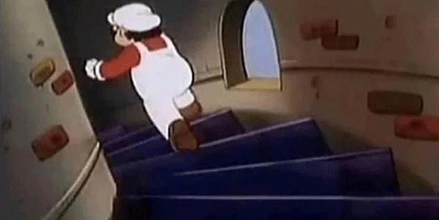 Sosyal medyayı karıştıran resim! Süper Mario aşağıya mı yoksa yukarıya mı koşuyor