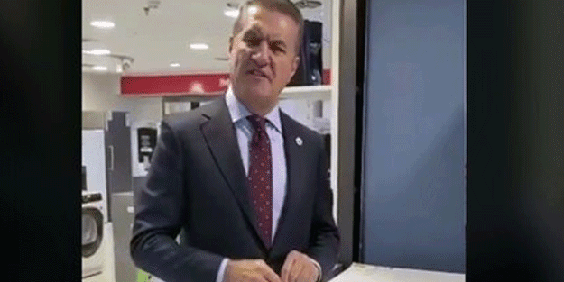 Şovlarına bir yenisini ekledi! Sarıgül, beyaz eşya mağazasında