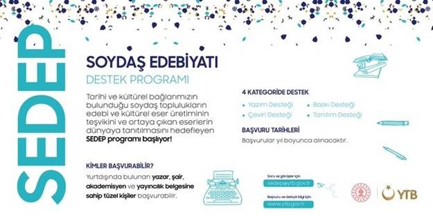 Soydaş Edebiyatı Destek Programına başvurular başlıyor