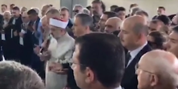Soylu ve İmamoğlu törende karşı karşıya geldi!