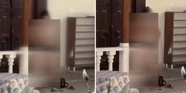 Soyunup bakın ne yapmaya çalıştı! Cami önünde ahlaksız kadın provokasyonu