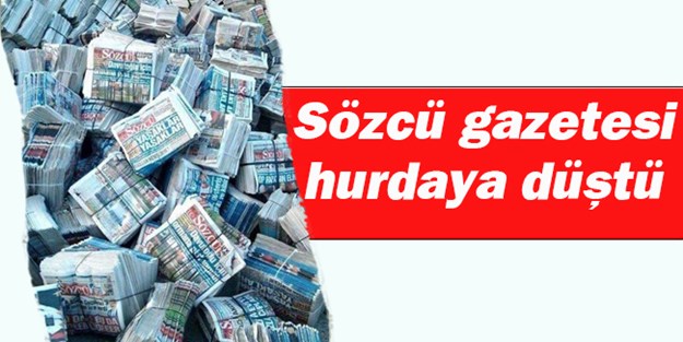 Sözcü gazetesi hurda depolarında