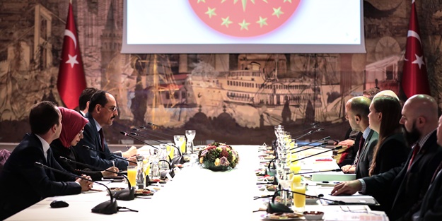 Sözcü İbrahim Kalın ABD'li heyet ile görüştü