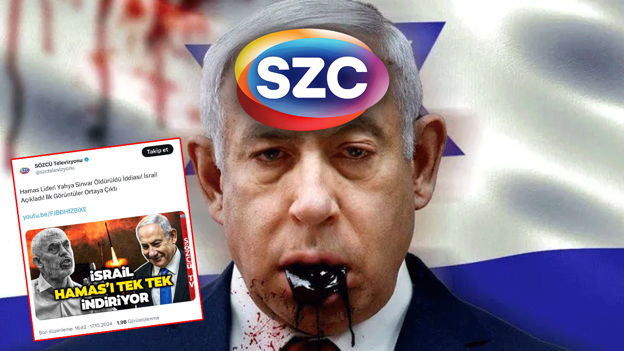 Sözcü TV’nin maskesi düştü! Siyonist medya zevkten dört köşe