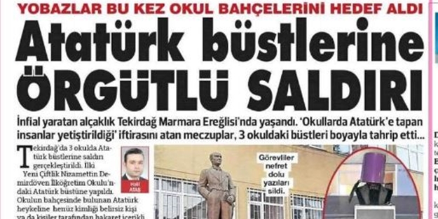Sözcü ve Cumhuriyet'ten nifak tohumu! Provokatif saldırı üzerinden Müslümanları hedef gösterdiler