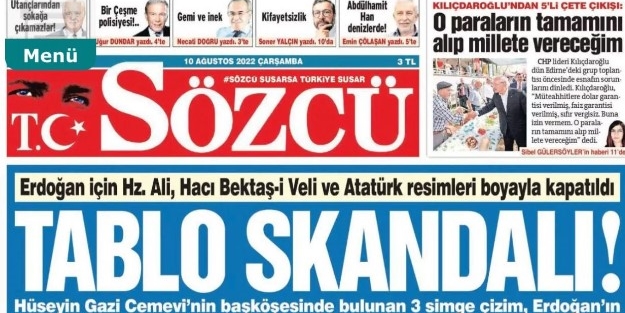 Sözcü'den 'Cemevi' provokasyonu! Kendi kendilerini yalanladılar