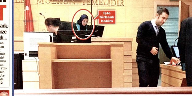 Sözcü'den skandal 'başörtülü hakim' haberi