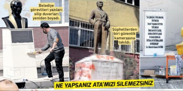 Sözcü'nün çırağı Korkusuz'dan Mustafa Kemal’e hakaret