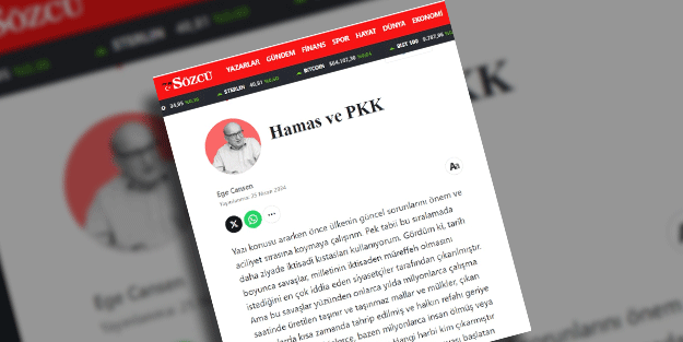 Sözcü’nün İsrail aşkı depreşti! Hamas’ı PKK ile bir tuttular