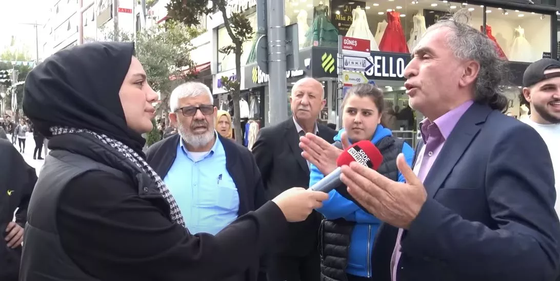 Sözde başörtülü provokatör genç kız neye uğradığını şaşırdı! Öyle bir ayar yedi ki...