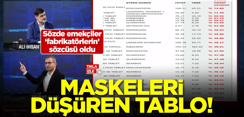 Sözde emekçiler ‘fabrikatörlerin’ sözcüsü oldu! Maskeleri düşüren tablo