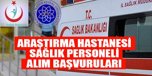 Sözleşmeli sağlık personeli alımı araştırma hastanesi personel alımı başvuru