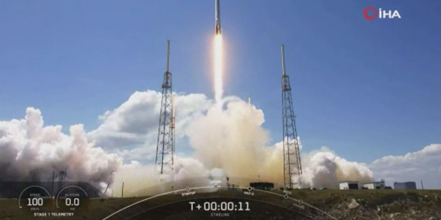 SpaceX yeni Starlink uydularını yörüngeye gönderdi!