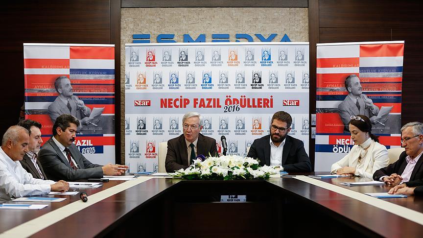 'Star Gazetesi 2016 Necip Fazıl Ödülleri' açıklandı