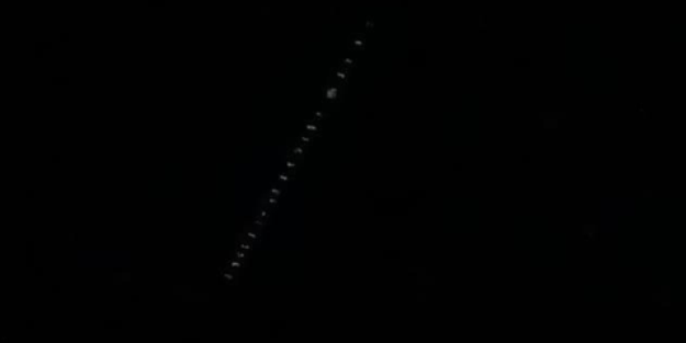 Starlink uyduları Kastamonu semalarında