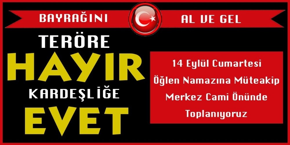 STK’lar vatandaşları teröre lanet yürüyüşüne davet etti 