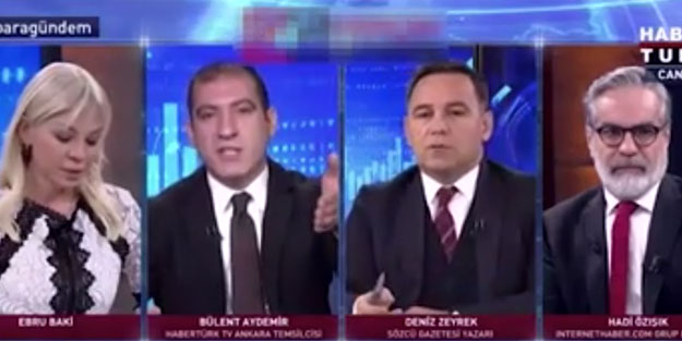 Stüdyoda gergin anlar! Canlı yayını terk etti