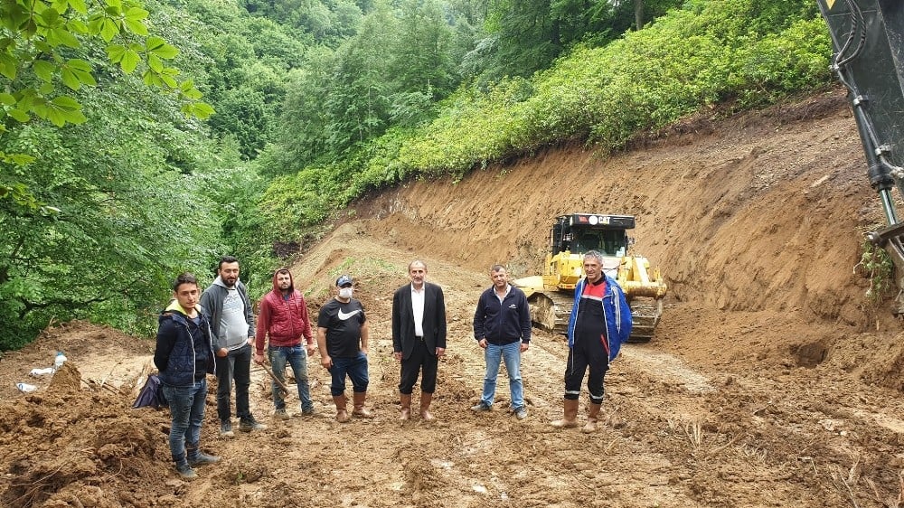 Su bölgesine ulaşmak için yol çalışması başladı 