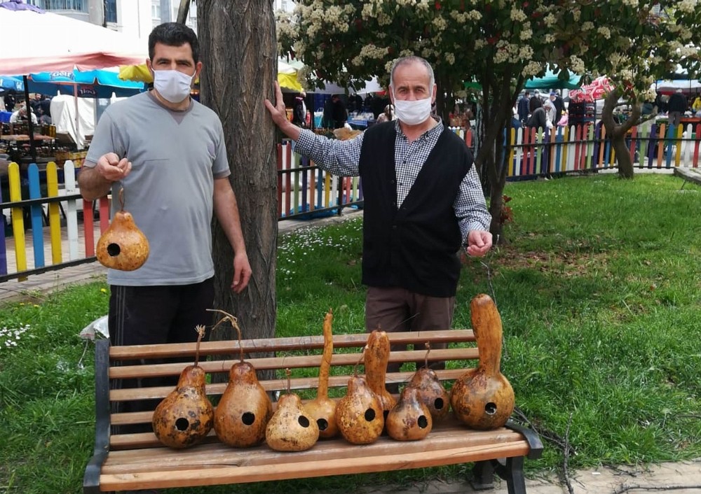 Su kabaklarından kuşlara yuva 