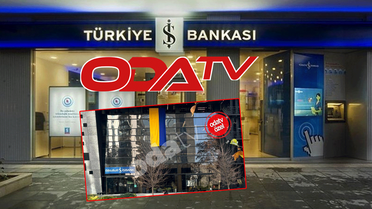 Şubeye asılan bayrağa dikkat! Oda TV – İş Bankası kavgası kızıştı