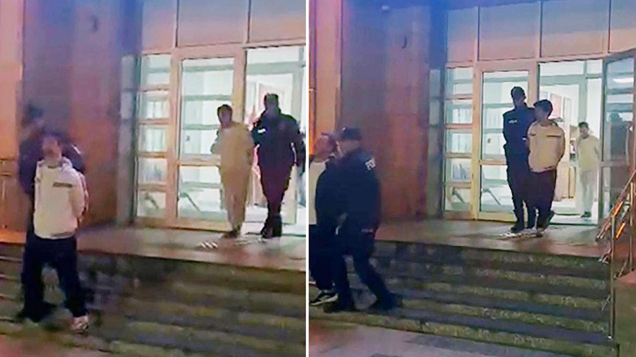 Suç ailesi yangın merdiveninde yakalandı