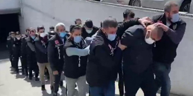 Suç örgütü üyeleri böyle alındı