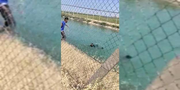 Suda hareketsiz kalan genci kurtarmak için seferber oldular!