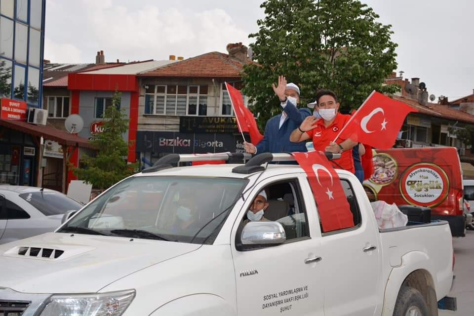 Şuhut’ta 19 Mayıs konvoyu 
