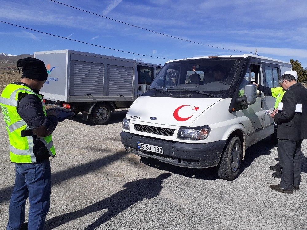 Şuhut’ta egzoz denetimi yapıldı 
