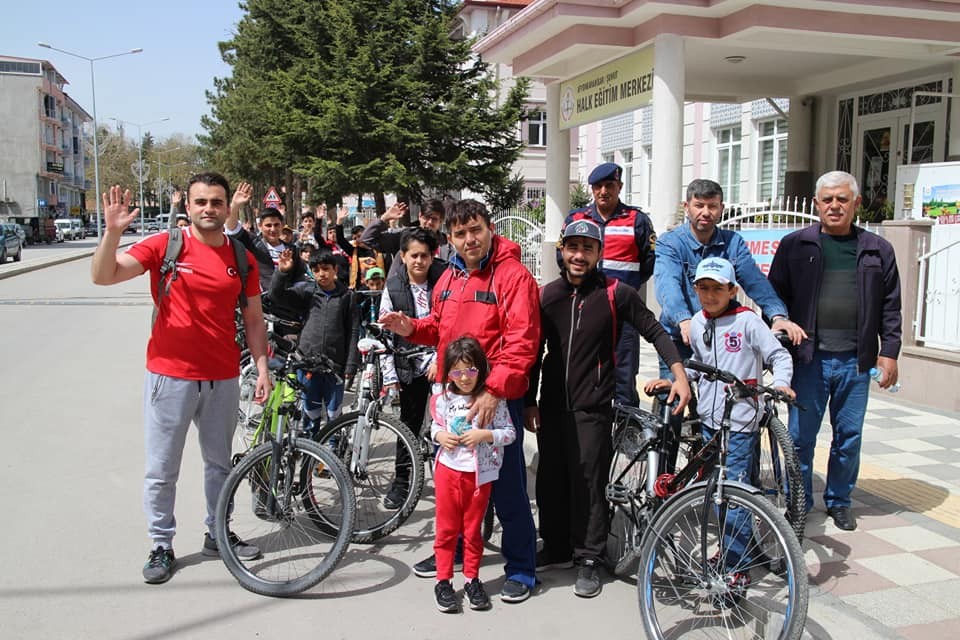 Şuhut’ta şehit piyade er Mesut Akpınar anısına bisiklet turu 