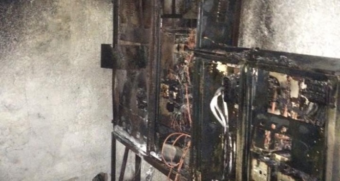 Sulama kooperatifinin deposu yandı