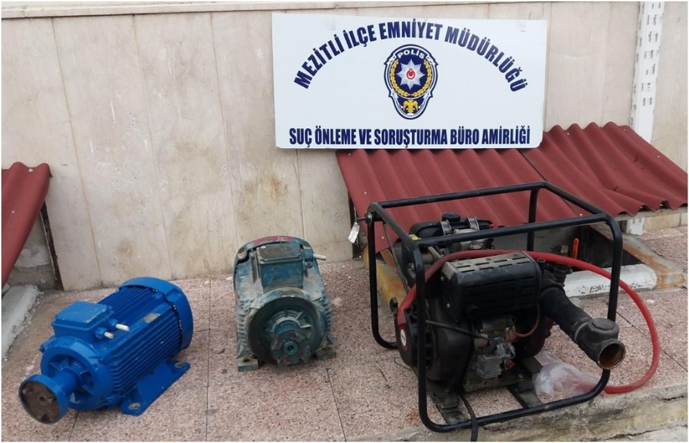 Sulama motoru ve dinamo hırsızları yakalandı 
