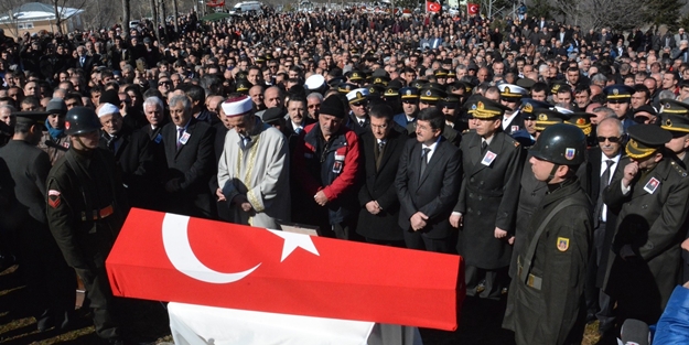 Süleyman Şah şehidi böyle uğurlandı