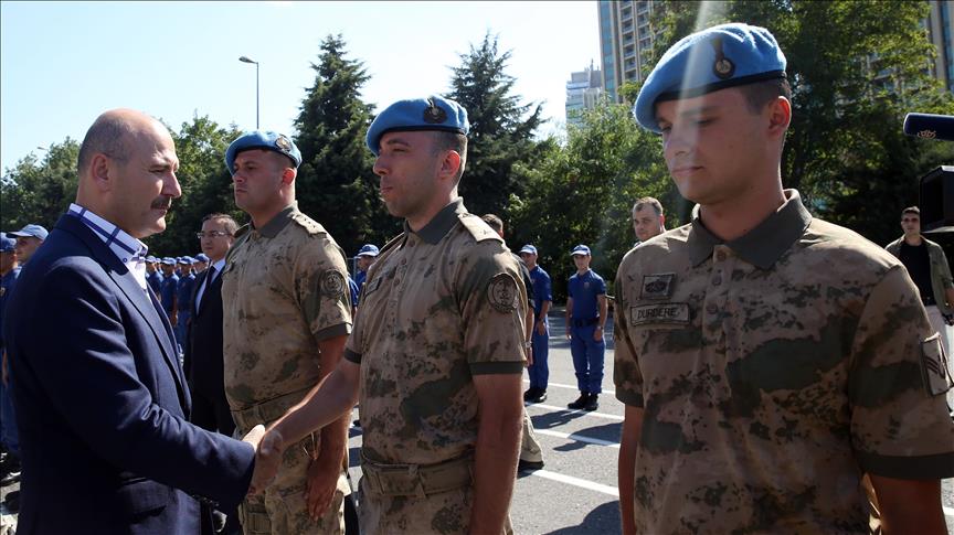 Süleyman Soylu, jandarma personeliyle bayramlaştı