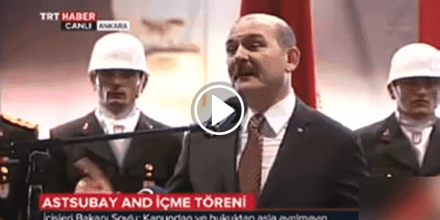Asker canlı yayında bayıldı