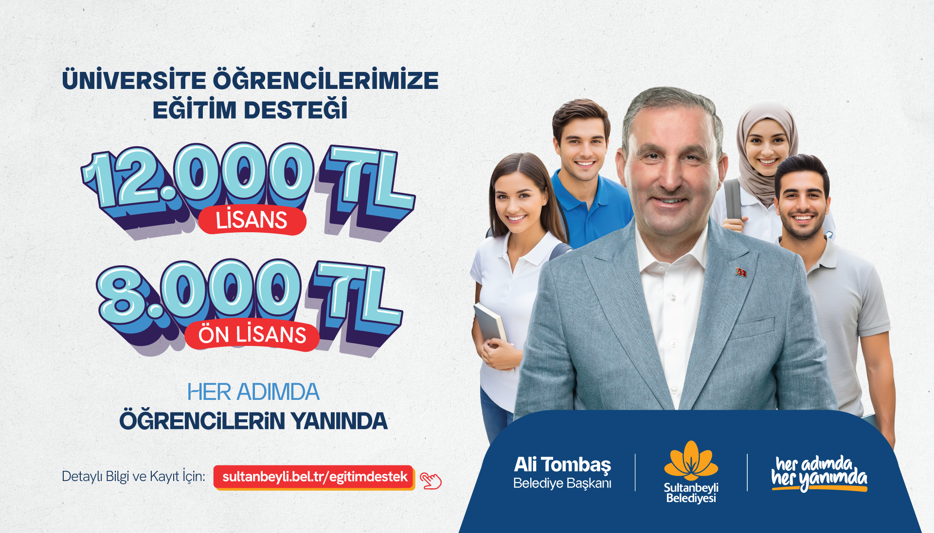 Sultanbeyli Belediyesi'nden üniversiteyi kazanan gençlere müjde