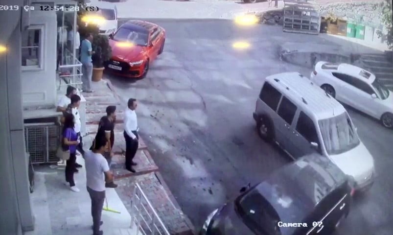 Sultangazi’de kayan araç güvelik kamerasında 