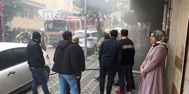 Sultangazi'de tekstil atölyesinde korkutan yangın