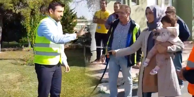 Sümeyye Erdoğan kameraların önünde eşini böyle ısladı