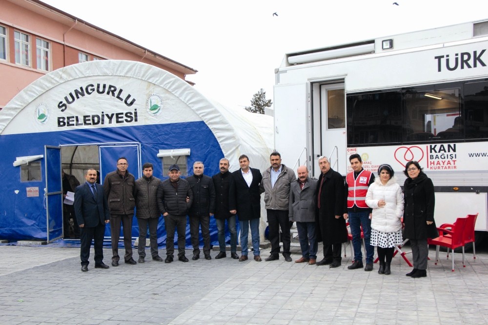 Sungurlu’da kan, kök hücre ve organ bağışı kampanyası 