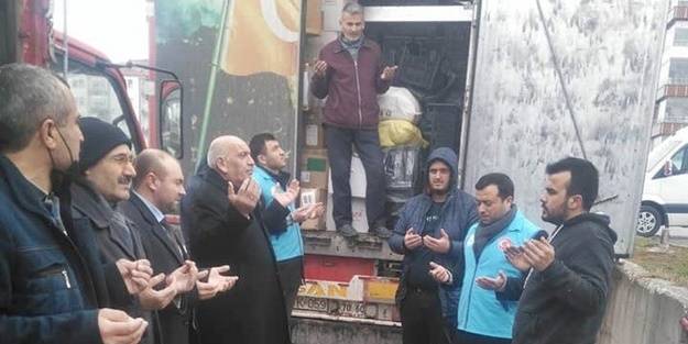 Sungurlu'dan kamplarda yaşayanlara yardım