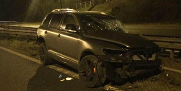 Süper Lig futbolcusu bu araçtan sağ kurtulmuş!