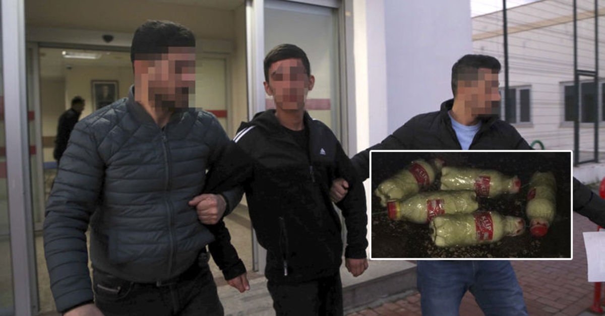Şüphelinin attığı poşetten EYP çıktı!