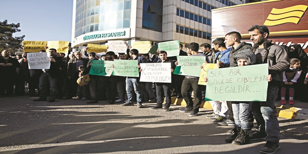 Sur halkından terör protestosu