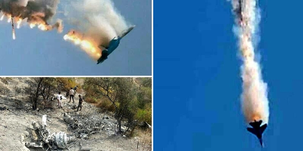 İşte Suriye savaş uçağının vurulma anı